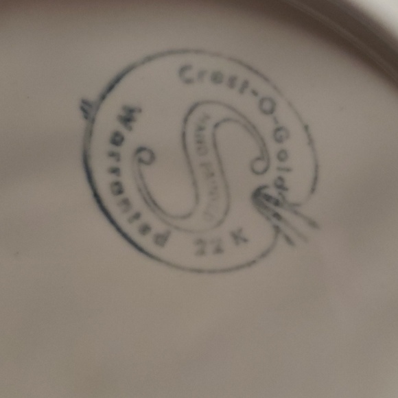 2 Gold Rimmed 22k gold Plates - Picture 6 of 7